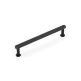 Schaub And Company - Pub House, Pull, Knurled, Matte Black, 6'' cc - Matte Black