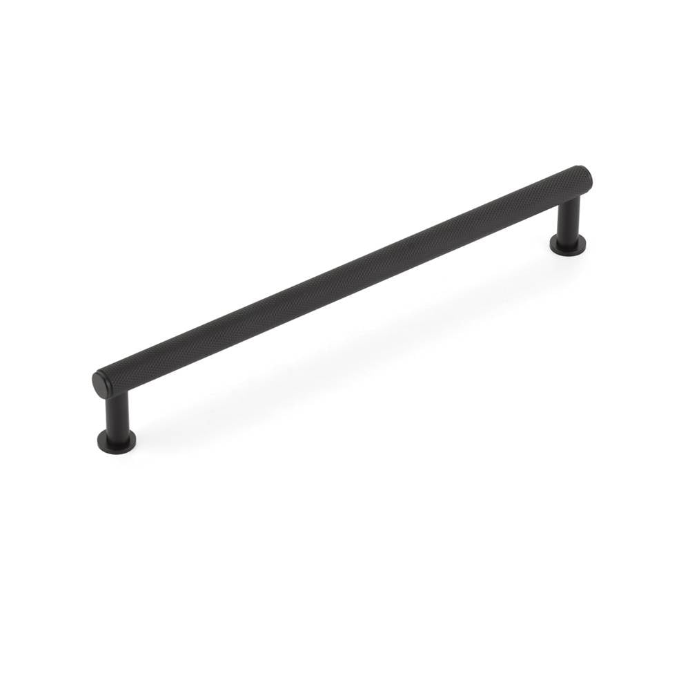 Schaub And Company - Pub House, Pull, Knurled, Matte Black, 8'' cc - Matte Black