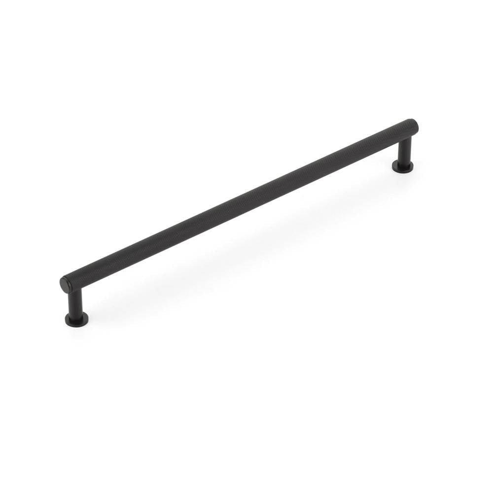 Schaub And Company - Pub House, Pull, Knurled, Matte Black, 10'' cc - Matte Black
