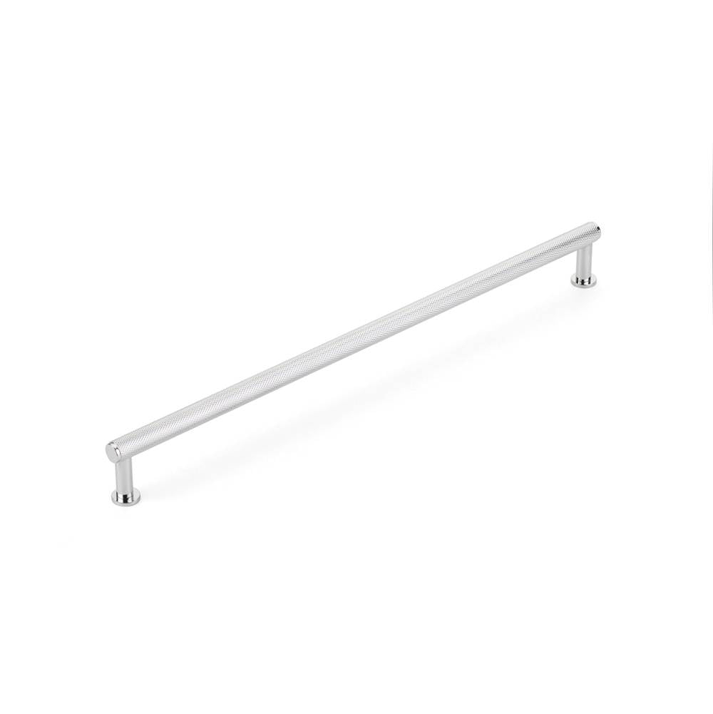 Schaub And Company - Pub House, Pull, Knurled, Polished Chrome, 12'' cc - Polished Chrome