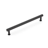 Schaub And Company - Pub House, Appliance Pull, Knurled, Matte Black, 12'' cc - Matte Black