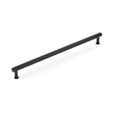 Schaub And Company - Pub House, Appliance Pull, Knurled, Matte Black, 18'' cc - Matte Black