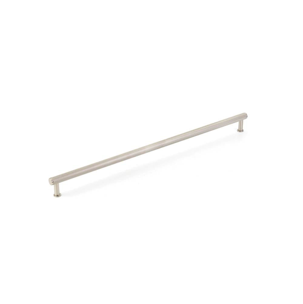 Schaub And Company - Pub House, Appliance Pull, Knurled, Brushed Nickel, 24'' cc - Brushed Nickel