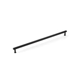 Schaub And Company - Pub House, Appliance Pull, Knurled, Matte Black, 24'' cc - Matte Black