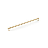 Schaub And Company - Pub House, Appliance Pull, Knurled, Signature Satin Brass, 24'' cc - Signature Satin Brass