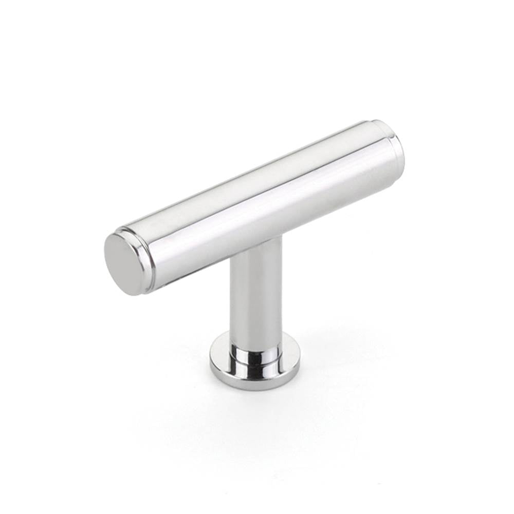 Schaub And Company - Pub House, T-Knob, Polished Chrome, 2'' - Polished Chrome