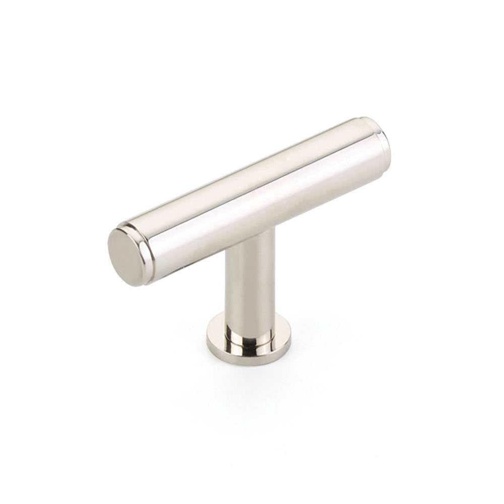 Schaub And Company - Pub House, T-Knob, Polished Nickel, 2'' - Polished Nickel