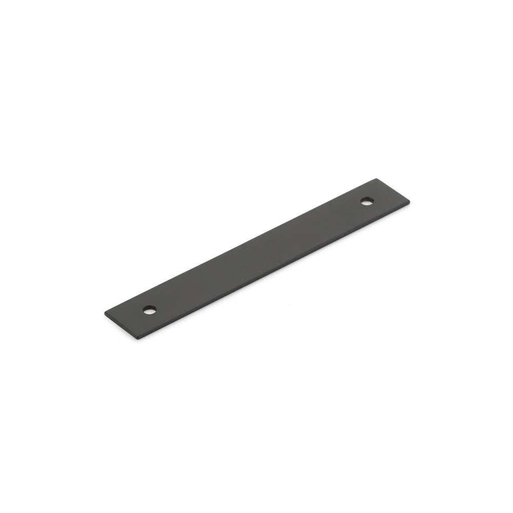 Schaub And Company - Pub House, Backplate for Pull, Matte Black, 4'' cc - Matte Black