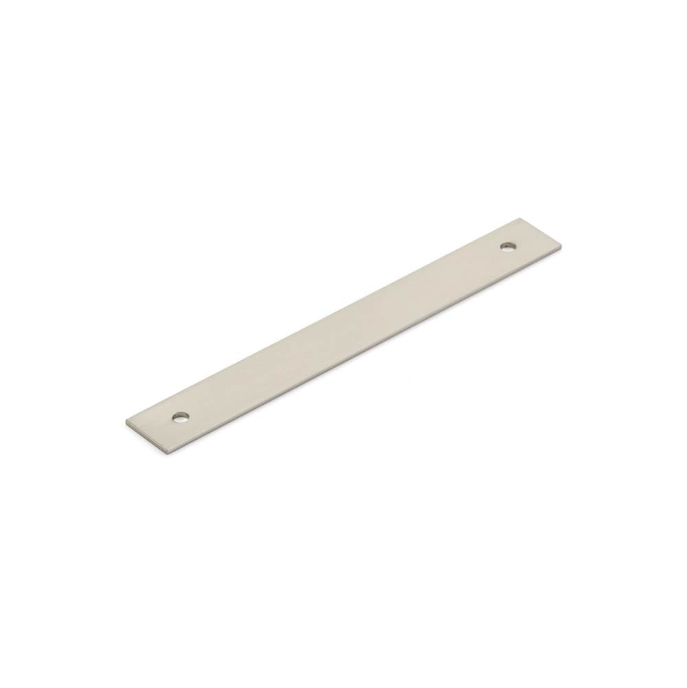 Schaub And Company - Pub House, Backplate for Pull, Brushed Nickel, 5'' cc - Brushed Nickel