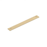Schaub And Company - Pub House, Backplate for Pull, Signature Satin Brass, 6'' cc - Signature Satin Brass