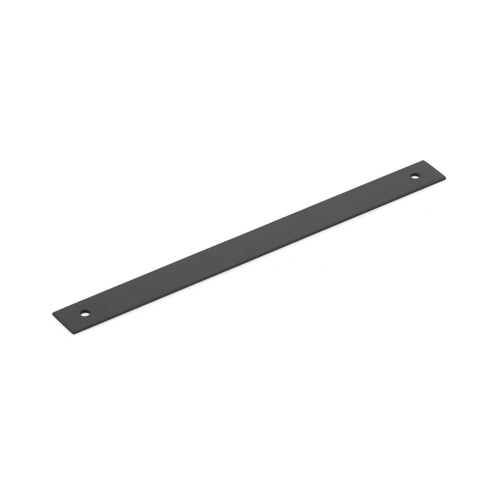 Schaub And Company - Pub House, Backplate for Pull, Matte Black, 8'' cc - Matte Black