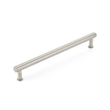 Schaub And Company - Pub House, Appliance Pull, Brushed Nickel, 12'' cc - Brushed Nickel