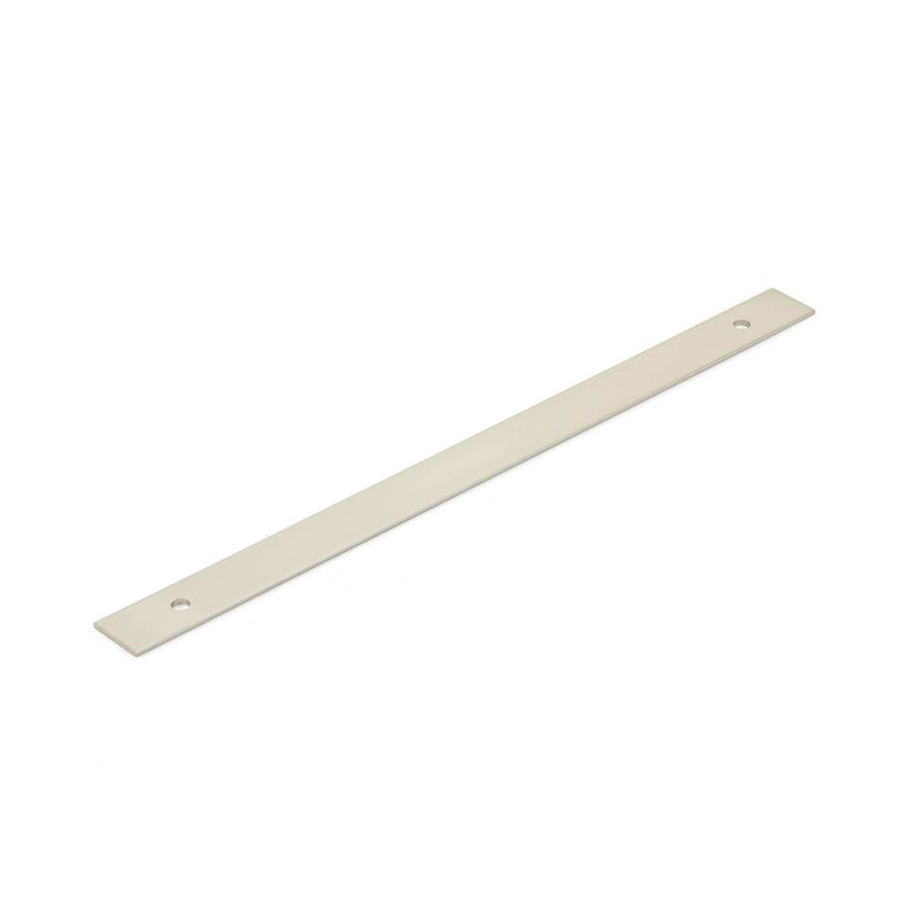 Schaub And Company - Pub House, Backplate for Appliance Pull, Brushed Nickel, 12'' cc - Brushed Nickel