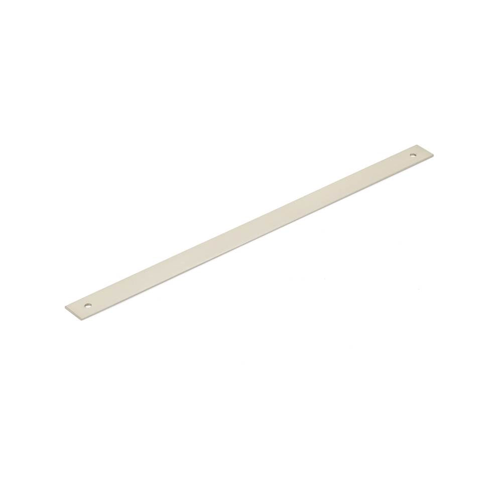 Schaub And Company - Pub House, Backplate for Pull, Brushed Nickel, 12'' cc - Brushed Nickel