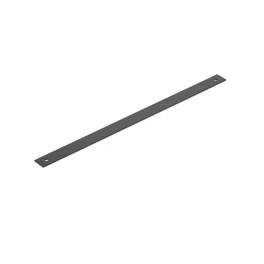 Schaub And Company - Pub House, Backplate for Pull, Matte Black, 12'' cc - Matte Black