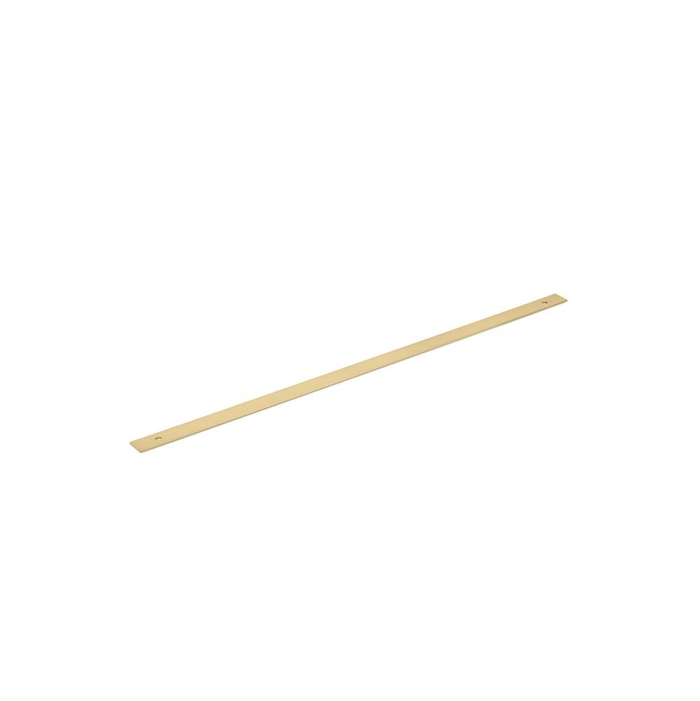 Schaub And Company - Pub House, Backplate for Appliance Pull, Signature Satin Brass, 18'' cc - Signature Satin Brass