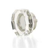 Schaub And Company - Large Multi-Sided Glass Knob, Satin Nickel, 1-3/4'' dia - Satin Nickel