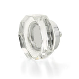 Schaub And Company - Large Multi-Sided Glass Knob, Polished Chrome, 1-3/4'' dia - Polished Chrome