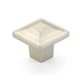 Schaub And Company - Knob, Square, Satin Nickel, 1-1/4'' dia - Satin Nickel