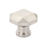 Schaub And Company - Knob, Faceted, Brushed Nickel, 1-1/4'' dia - Brushed Nickel