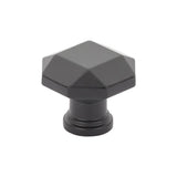 Schaub And Company - Knob, Faceted, Matte Black, 1-1/4'' dia - Matte Black