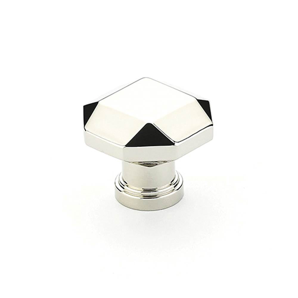 Schaub And Company - Knob, Faceted, Polished Nickel, 1-1/4'' dia - Polished Nickel