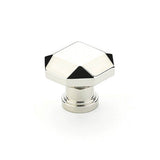 Schaub And Company - Knob, Faceted, Polished Nickel, 1-1/4'' dia - Polished Nickel