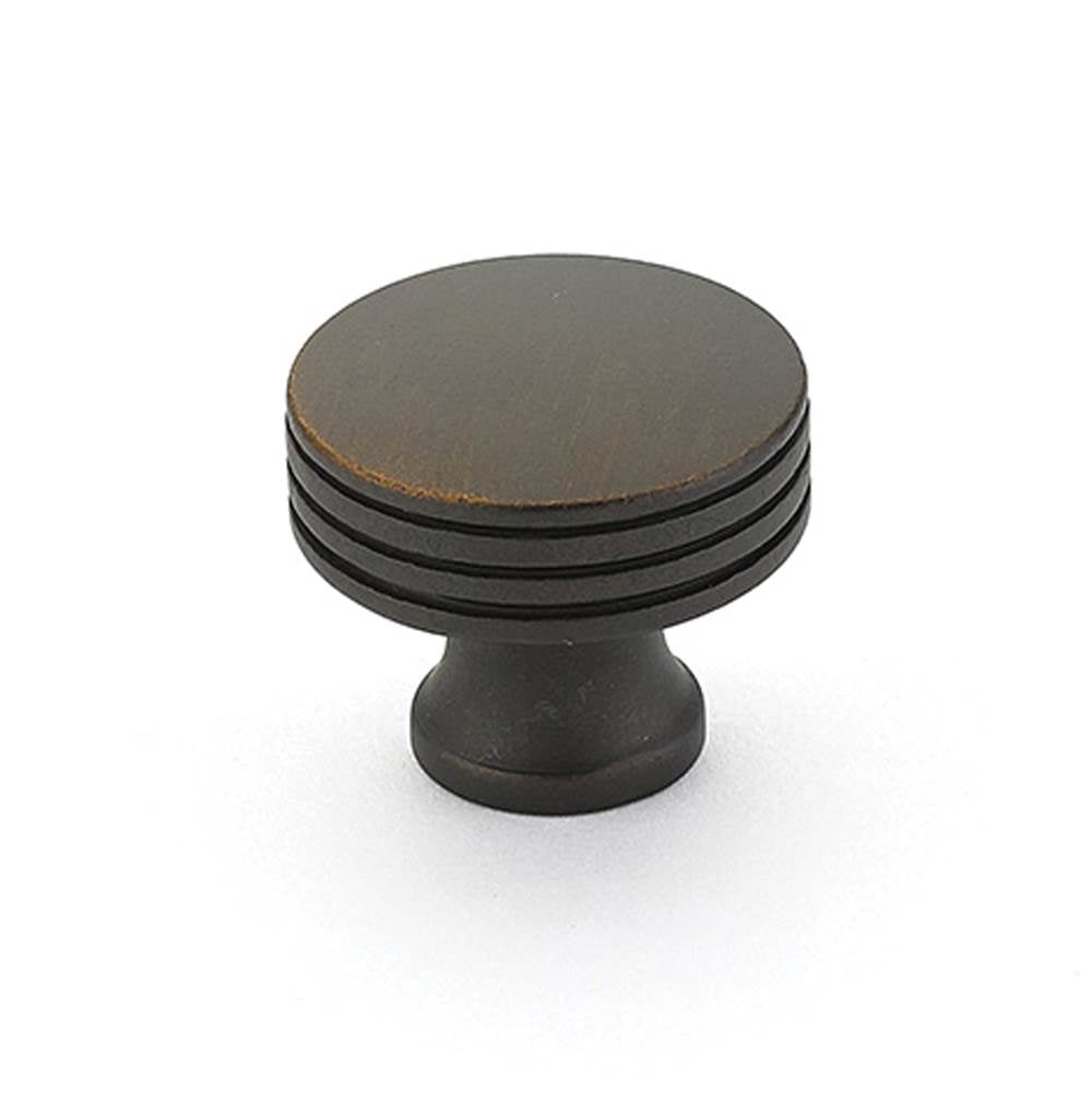Schaub And Company - Knob, Round, Ancient Bronze, 1-1/4'' dia - Ancient Bronze