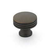 Schaub And Company - Knob, Round, Ancient Bronze, 1-1/4'' dia - Ancient Bronze