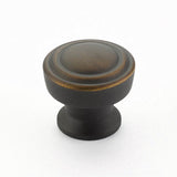 Schaub And Company - Knob, Round, Ancient Bronze, 1-1/4'' dia - Ancient Bronze