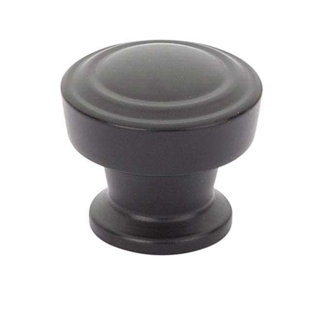 Schaub And Company - Knob, Round, Matte Black, 1-1/4'' dia - Matte Black