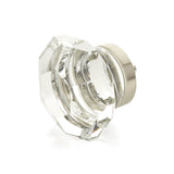 Schaub And Company - Faceted Dome Glass Knob, Satin Nickel, 1-3/4'' dia - Satin Nickel