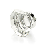 Schaub And Company - Faceted Dome Glass Knob, Polished Chrome, 1-3/4'' dia - Polished Chrome