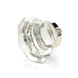 Schaub And Company - Faceted Dome Glass Knob, Polished Nickel, 1-3/4'' dia - Polished Nickel