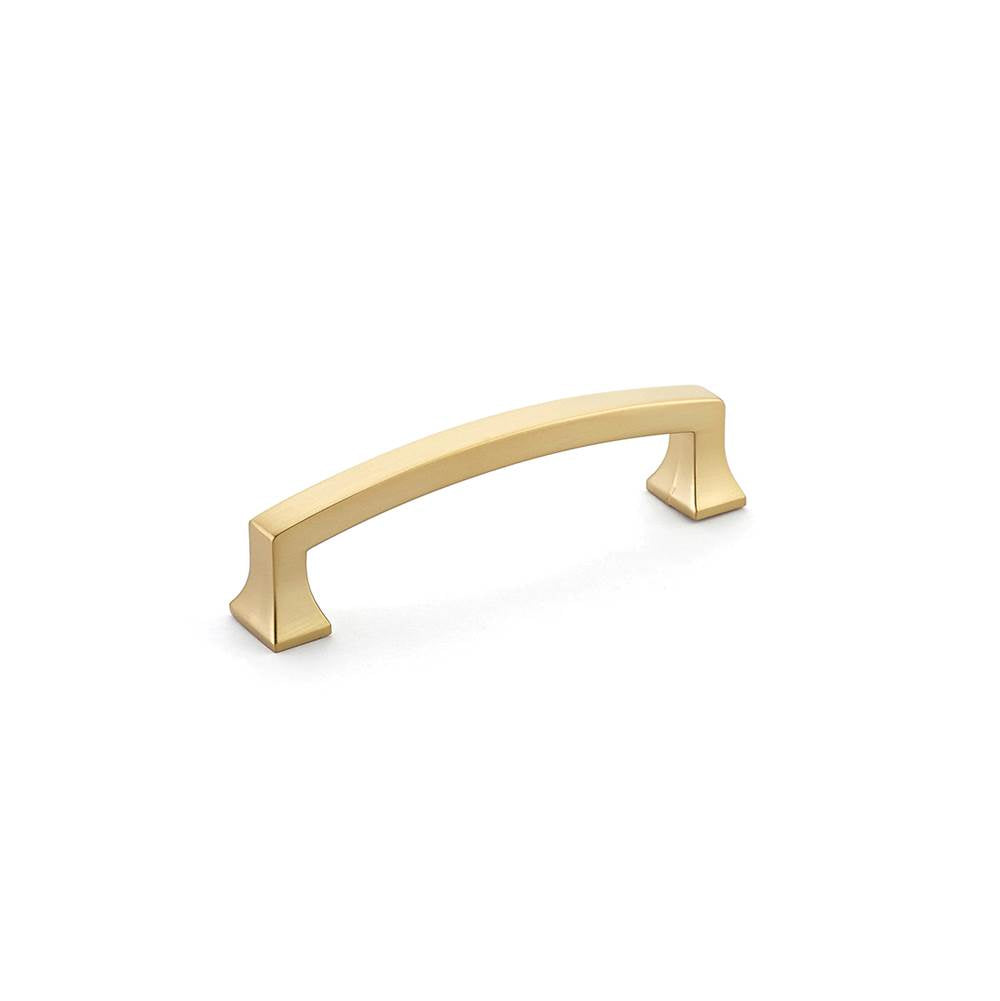 Schaub And Company - Pull, Arched, Signature Satin Brass, 4'' cc - Signature Satin Brass