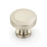 Schaub And Company - Round Knob, Brushed Nickel, 1-1/4'' dia - Brushed Nickel