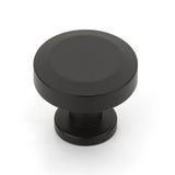 Schaub And Company - Round Knob, Matte Black, 1-1/4'' dia - Matte Black