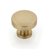 Schaub And Company - Round Knob, Signature Satin Brass, 1-1/4'' dia - Signature Satin Brass