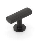 Schaub And Company - T-Knob, Matte Black, 1-3/4'' - Matte Black