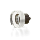 Schaub And Company - Round Disc Glass Knob, Oil Rubbed Bronze, 1-3/8'' dia - Oil Rubbed Bronze