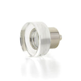 Schaub And Company - Round Disc Glass Knob, Satin Nickel, 1-3/8'' dia - Satin Nickel