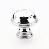 Schaub And Company - Knob, Hammered, Plain Edge, Polished Chrome, 1-1/4'' dia - Polished Chrome