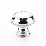 Schaub And Company - Knob, Hammered, Knurled Edge, Polished Chrome, 1-1/4'' dia - Polished Chrome