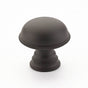 Schaub And Company - Knob, Plain Surface, Knurled Edge, Oil Rubbed Bronze, 1-1/4'' dia - Oil Rubbed Bronze