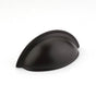 Schaub And Company - Cup Pull, Plain Surface, Knurled Edge, Oil Rubbed Bronze, 3'' cc - Oil Rubbed Bronze