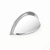 Schaub And Company - Cup Pull, Plain Surface, Knurled Edge, Polished Chrome, 3'' cc - Polished Chrome