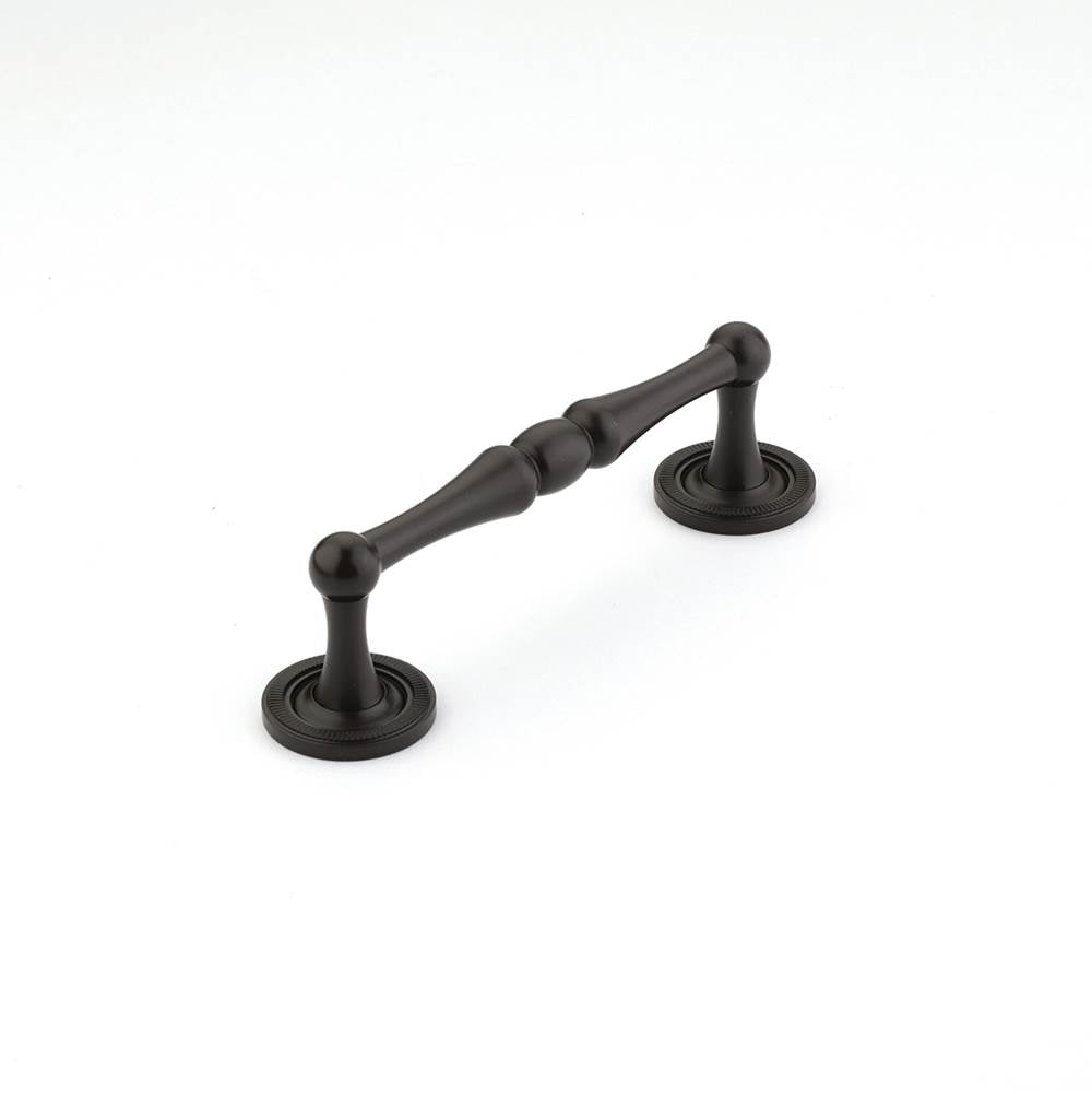 Schaub And Company - Pull, Knurled Footplate, Oil Rubbed Bronze, 4'' cc - Oil Rubbed Bronze