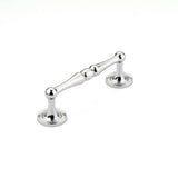 Schaub And Company - Pull, Knurled Footplate, Polished Chrome, 4'' cc - Polished Chrome