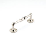 Schaub And Company - Pull, Knurled Footplate,  Polished Nickel, 4'' cc - Polished Nickel