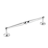 Schaub And Company - Pull, Knurled Footplate, Polished Chrome, 8'' cc - Polished Chrome